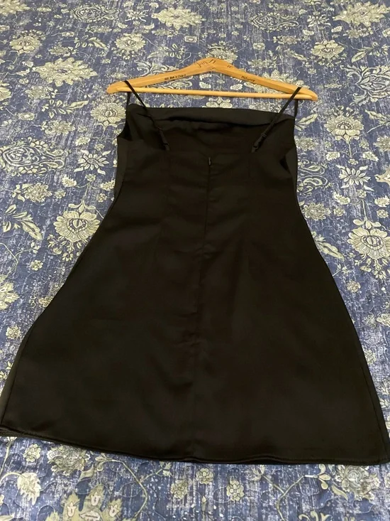 Urban Outfitters Black Cowl Neck Slip Mini Dress - Picture 10 of 14